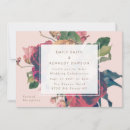 Search for pink rose wedding invitations Vintage