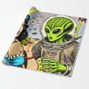 Search for science fiction wrapping paper Alien