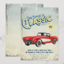 Search for classic car retirement invitations Retro