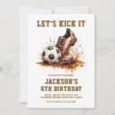 Search for soccer birthday invitations Lets kick it