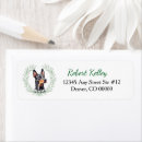 Search for doberman pinscher return address labels Watercolor