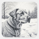 Search for dog winter stickers Labrador retriever
