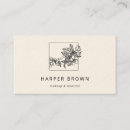 Search for cherry blossoms business cards Black and white