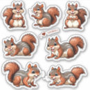Search for adorable squirrel stickers Cartoon