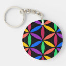 Search for bright flower key rings Rainbow