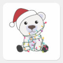Search for polar animals stickers Xmas