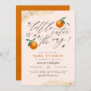Search for cutie orange baby shower invitations A little cutie