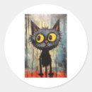 Search for yellow cat eyes stickers Kitten