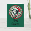 Search for dalmatian christmas cards Santa