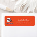 Search for college football return address labels War eagle