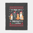 Search for funny christmas blankets Kitten