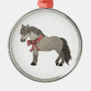 Search for gray horse christmas tree decorations Pony