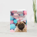 Search for pug birthday cards Party