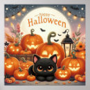 Search for cat full moon posters Halloween
