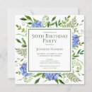 Search for trendy 50th birthday invitations Floral