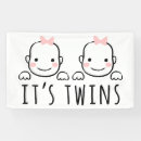Search for new baby girl banners Twins