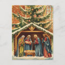 Search for vintage religious postcards Nativity scene