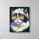 Search for cool cat canvas prints Kitty