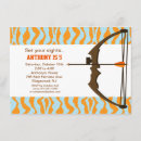 Search for archery birthday invitations Hunting