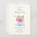 Search for tea cup birthday invitations Butterfly