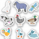 Search for cute farm animal stickers Cow
