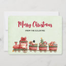 Search for toy train christmas cards Vintage