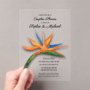 Search for tropical paradise invitations Bird of paradise