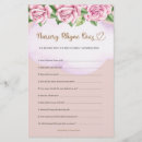 Search for nursery rhyme quiz baby shower Watercolor