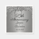 Search for 25th anniversary napkins Sparkle