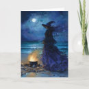 Search for witch hat halloween cards Moon