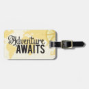Search for adventure awaits luggage tags Antique