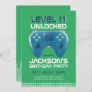 Search for gaming birthday invitations Level unlocked