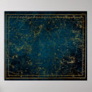 Search for star map posters Gold