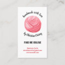 Search for crafts business cards Knitting