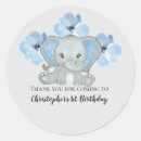 Search for blue elephant stickers 1st birthday