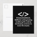 Search for developer postcards Programmer