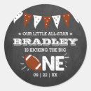 Search for big one stickers First birthday