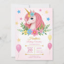 Search for printable unicorn invitations Girl