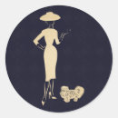 Search for vintage fashion stickers Woman