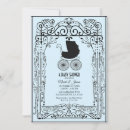 Search for vintage pram baby shower invitations Retro