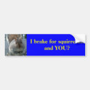 Search for i brake for squirrels bumper stickers Funny
