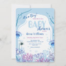 Search for sea life baby shower invitations Coral