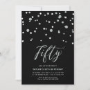 Search for silver confetti invitations Black