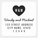 Search for monogram heart wedding stickers Couple