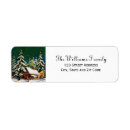 Search for snow scene return address labels Tree