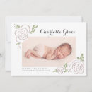 Search for floral birth announcement cards Script