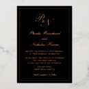 Search for black and rose gold wedding invitations Formal