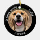 Search for photo pet memorial ornaments Black and white