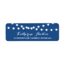 Search for chalkboard blue return address labels Watercolor