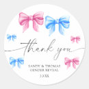 Search for gender reveal thank you stickers Boy or girl